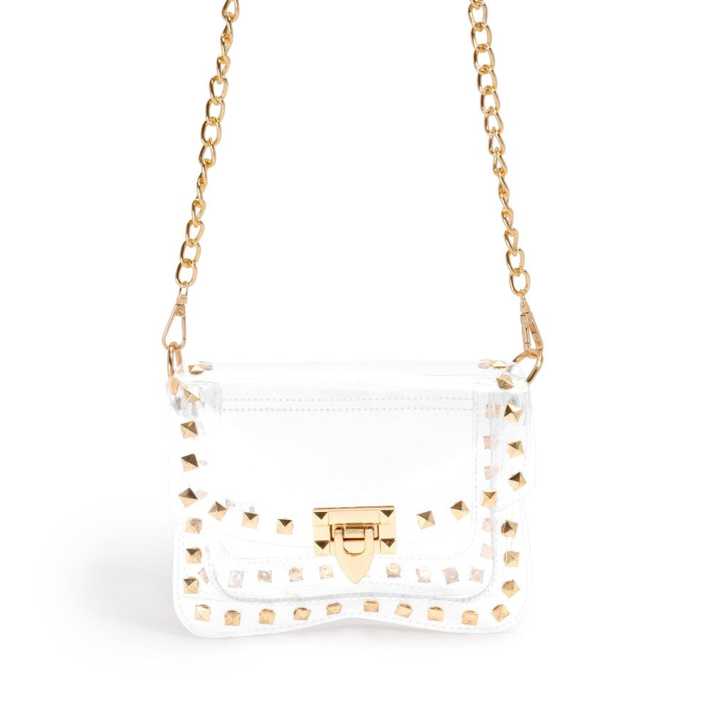 Clear Bag With Gold Chain