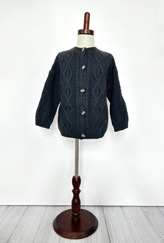 KIDS - Cable Knit Cardigan - Toddler/Kids