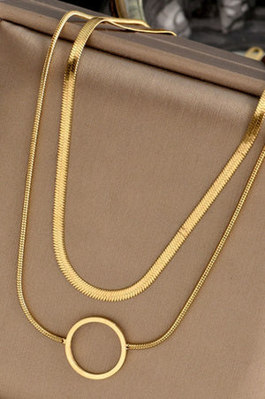 Miracle 18K Layered Gold Necklace