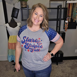 Stars and Stripes Graphic Tee - MAMA & ME - ADULT