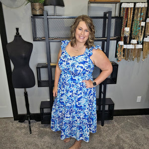 Blue Wildflowers Dress