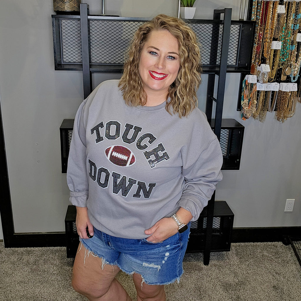 Touchdown Sequin Patch Sweatshirt