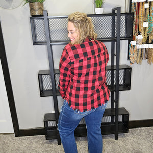 My Go To Plaid Shacket/Top