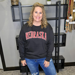 Nebraska Puff Graphic Sweatshirt