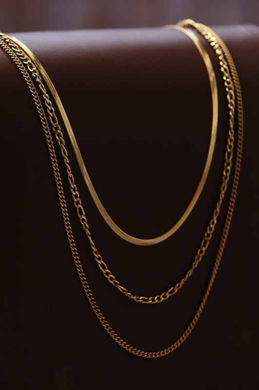 Memphis 18K Layered Gold Necklace