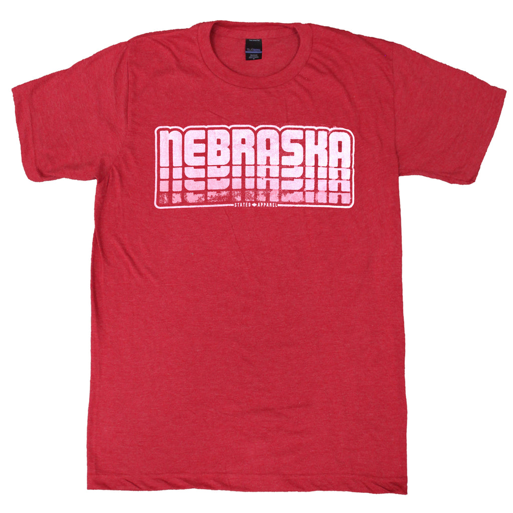 Nebraska Retro Stack Graphic Tee