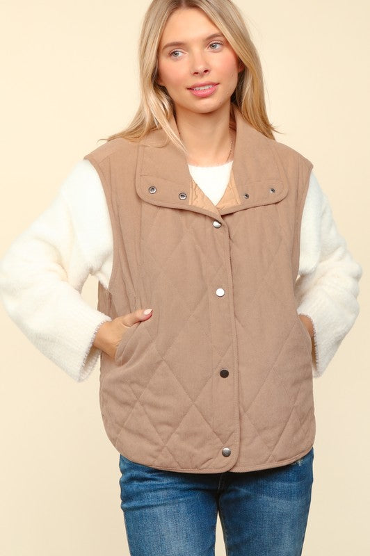 Perfect Score Vest - Taupe