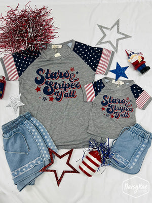 KIDS - Stars and Stripes Graphic Tee - MAMA & ME - Toddler/Kid