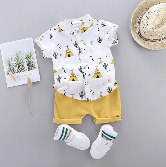 KIDS - Yellow So Stylin' Short Set - Baby/Toddler