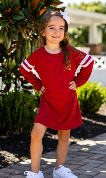 KIDS - Red Varsity Dress - Toddler/Kids