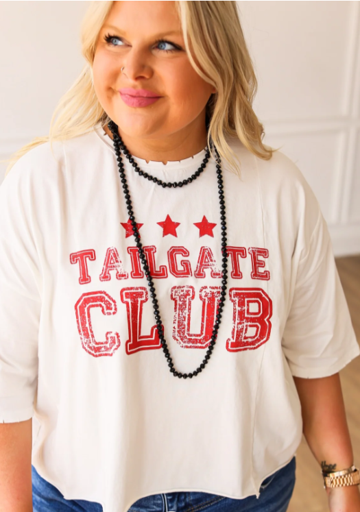 Tailgate Club Crop Graphic Tee