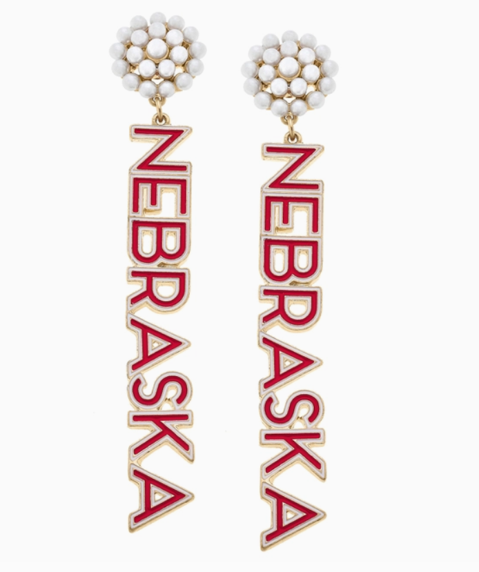 Nebraska Cluster Drop Earrings