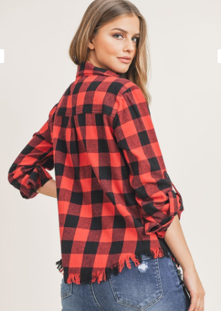 My Go To Plaid Shacket/Top