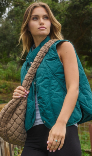 Mountainside Moment Vest - Teal Green