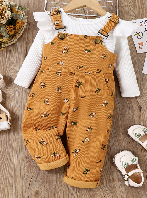 KIDS - Camel Overall Set - Toddler/Kids