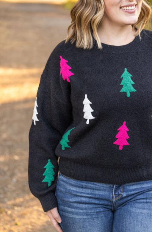 Festive Bright Tree Sweater