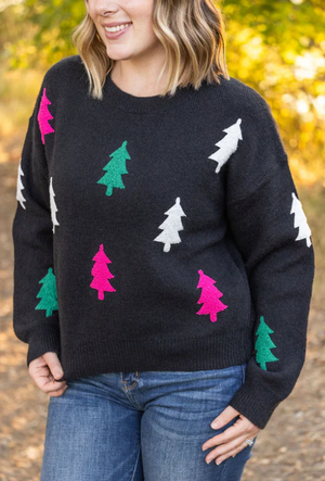 Festive Bright Tree Sweater