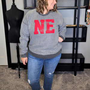 Nebraska Inverted Block Graphic Sweatshirt