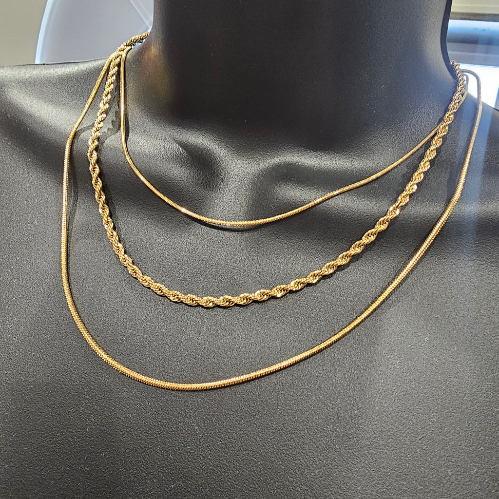 Mariah 18K Layered Gold Necklace